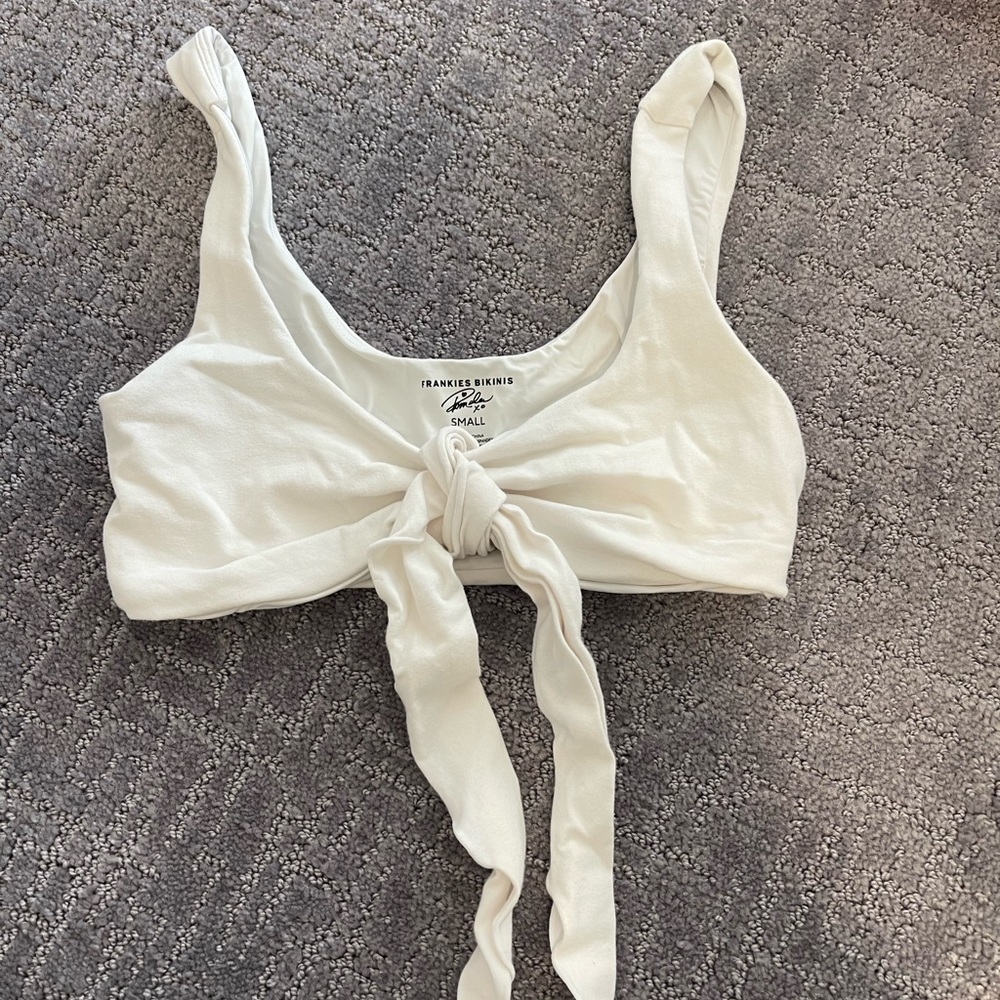 Frankie’s Bikini Swim Top - Size S, White